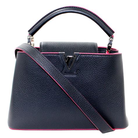 louis vuitton capucines navy blue|Louis Vuitton capucines crossbody.